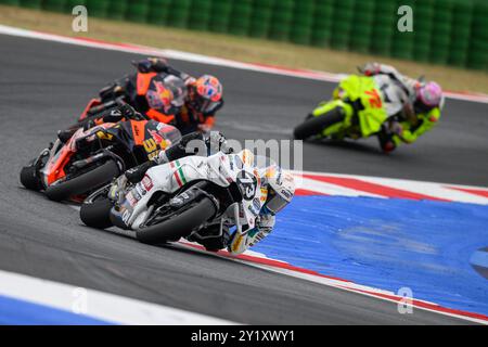 Misano Adriatico, Italien. September 2024. Alex MARQUEZ (SPA) - Gresini Racing MotoGP in Runde 16 während der MotoGP Gran Premio Red Bull di San Marino 2024 in Misano Adriatico (Italien), 13. Runde der MotoGP Weltmeisterschaft 2024. Quelle: Riccardo Righetti/Alamy Live News Stockfoto