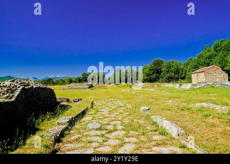 Grumentum, Aecheologisches Gebiet der antiken römischen Stadt ​​the, Potenza, Basilicata, Italien Stockfoto