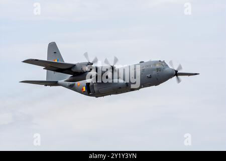 RoAF CV-130 Hercules Leistung bei BIAS 2024 Stockfoto