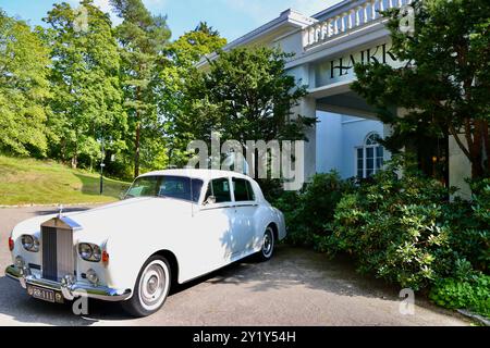 Die Rolls Royce Silver Cloud in Haikko Manor Hotel in der Nähe von Porvoo in Südfinnland Stockfoto