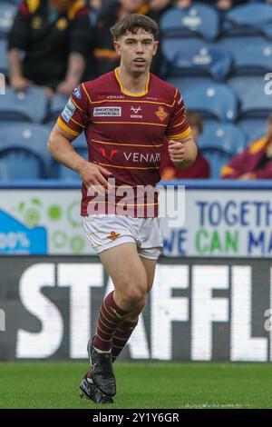 Aidan McGowan von Huddersfield Giants während des 25er Spiels der Betfred Super League Huddersfield Giants gegen London Broncos im John Smith's Stadium, Huddersfield, Vereinigtes Königreich, 8. September 2024 (Foto: Alfie Cosgrove/News Images) Stockfoto