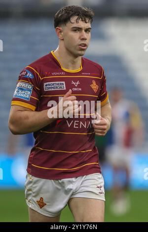 Aidan McGowan von Huddersfield Giants während des 25er Spiels der Betfred Super League Huddersfield Giants gegen London Broncos im John Smith's Stadium, Huddersfield, Vereinigtes Königreich, 8. September 2024 (Foto: Alfie Cosgrove/News Images) Stockfoto