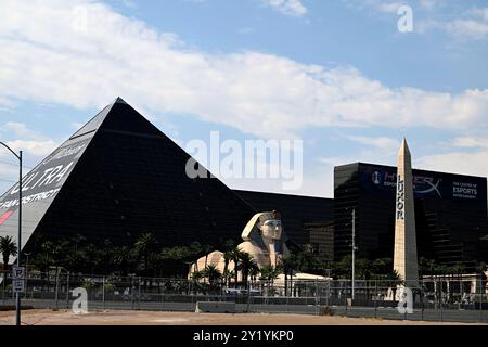 Las Vegas, USA. September 2024. LAS VEGAS, NEVADA - 7. SEPTEMBER: The Luxor wird am 7. September 2024 in Las Vegas, Nevada, gezeigt. (Foto: Bryan Steffy/SIPA USA) Credit: SIPA USA/Alamy Live News Stockfoto