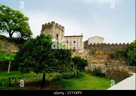 Policastro Bussentino, alte Stadtmauern, Salerno, Kampanien, Italien Stockfoto