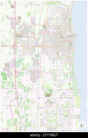 Pleasant Prairie, Kenosha County, USA, USA, Wisconsin, n 42 33' 11'', S 87 56' 0'', Karte, Cartascapes Map, veröffentlicht 2024. Erkunden Sie Cartascapes, eine Karte, die die vielfältigen Landschaften, Kulturen und Ökosysteme der Erde enthüllt. Reisen Sie durch Zeit und Raum und entdecken Sie die Verflechtungen der Vergangenheit, Gegenwart und Zukunft unseres Planeten. Stockfoto