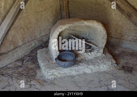 Ploca Micov Kamen - archäologische Stätte der Bucht der Knochen am See Ohrid, Nordmakedonien Stockfoto