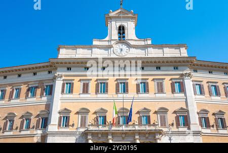 Rom, Italien, Palazzo Montecitorio an der Piazza di Monte Citorio, nur Editorial. Stockfoto