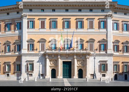 Rom, Italien, Palazzo Montecitorio an der Piazza di Monte Citorio, nur Editorial. Stockfoto