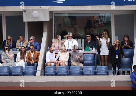 New York City, New York. September 2024. 8. September 2024, Flushing Meadows, US Open: Janis Sinner versus Taylor Fritz, MEN's final Credit: Adam Stoltman/Alamy Live News Stockfoto