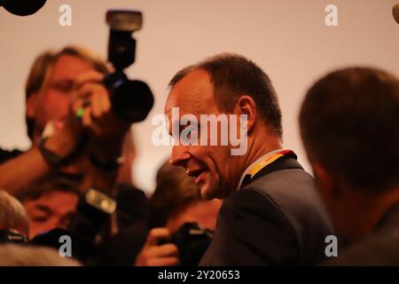 Friedrich Merz nachdenklich bis entschlossen Stockfoto