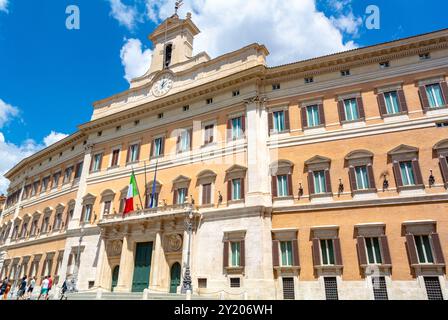 Rom, Italien, Palazzo Montecitorio an der Piazza di Monte Citorio, nur Editorial. Stockfoto