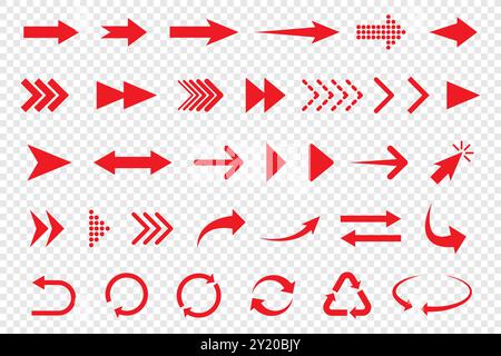 Satz von Vektorsymbolen isoliert Stock Vektor
