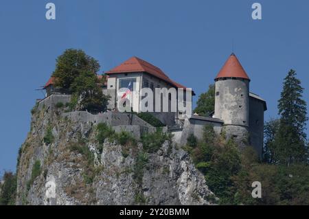 Urlaub mit Margot Stadlmann in Porec/Kroatien, am 31.08.2024. Das Bild zeigt die Burg von Bled in Slowenien 2024 - Urlaub mit Margot Stadlmann in Porec/Kroatien, am 31.08.2024. *** Urlaub mit Margot Stadlmann in Porec Kroatien, am 31 08 2024 das Bild zeigt das Schloss Bled in Slowenien 2024 Urlaub mit Margot Stadlmann in Porec Kroatien, am 31 08 2024 Stockfoto