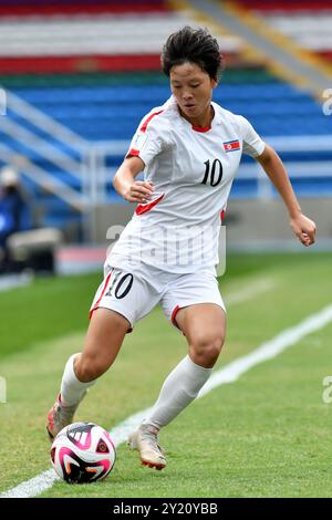 Cali, Kolumbien. September 2024. Olympiastadion Pascual Guerrero Mi Ryong Pak, Niederlande, während des Spiels zwischen den Niederlanden und Nordkorea, für die 3. Runde der Gruppe F der FIFA U-20-Frauen-Weltmeisterschaft Kolumbien 2024, im Olympiastadion Pascual Guerrero am Sonntag 08. 30761 (Alejandra Arango/SPP) Credit: SPP Sport Press Photo. /Alamy Live News Stockfoto