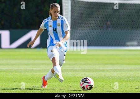 Bogota, Kolumbien. September 2024. Juana Cangaro aus Argentinien, während des Spiels zwischen Argentinien und Costa Rica, für die 3. Runde der Gruppe F der FIFA U-20-Frauen-Weltmeisterschaft Kolumbien 2024, im Estadio Metropolitano de Techo, diesen Sonntag 08. 30761 (Julian Medina/SPP) Credit: SPP Sport Press Photo. /Alamy Live News Stockfoto