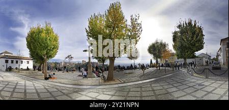 Mirador de San Nicolas im alten Granada, Spanien Mirador de San Nicolas im alten Granada, Spanien, Europa Stockfoto