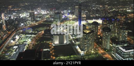 Die Stadt Yokohama in Japan von oben Stockfoto