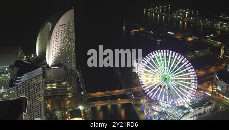 Die Stadt Yokohama in Japan von oben Stockfoto