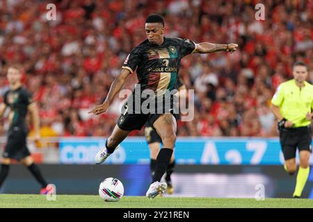 Andre Silva beim Spiel der Liga Portugal zwischen den Teams SL Benfica und CF Estrela Amadora im Estadio da Luz (Maciej Rogowski) Stockfoto