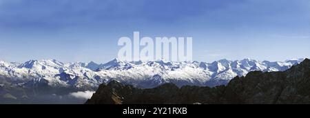 Blick in die Tiroler Alpen Blick in die Tiroler alpen, Österreich, Europa Stockfoto