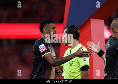 Andre Silva beim Spiel der Liga Portugal zwischen den Teams SL Benfica und CF Estrela Amadora im Estadio da Luz (Maciej Rogowski) Stockfoto