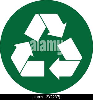 Recycling-Symbol Vektor-Illustration einfaches Design Stock Vektor