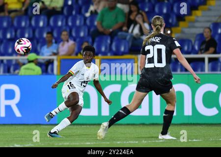 Cali, Kolumbien. September 2024. Olympiastadion Pascual Guerrero Helen Alormenu aus Ghana, während des Spiels zwischen Neuseeland und Ghana, für die 3. Runde der Gruppe E der FIFA U-20-Frauen-Weltmeisterschaft Kolumbien 2024, im Olympiastadion Pascual Guerrero am Sonntag 08. 30761 (Alejandra Arango/SPP) Credit: SPP Sport Press Photo. /Alamy Live News Stockfoto