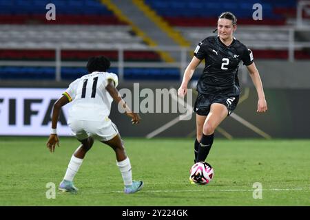 Cali, Kolumbien. September 2024. Olympiastadion Pascual Guerrero Zoe McMeeken aus Neuseeland, Neuseeland, während des Spiels zwischen Neuseeland und Ghana, für die 3. Runde der Gruppe E der FIFA U-20-Frauen-Weltmeisterschaft Kolumbien 2024, im Olympiastadion Pascual Guerrero am Sonntag, 08. 30761 (Alejandra Arango/SPP) Credit: SPP Sport Press Photo. /Alamy Live News Stockfoto