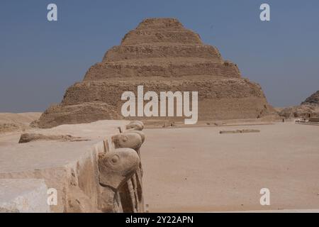 Djoser Pyramide in Sakkara Ägypten Stockfoto