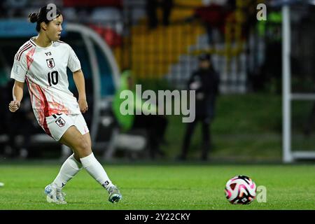 Bogota, Kolumbien. September 2024. Manaka Matsukubo Metropolitan Stadium of Techo aus Japan, während des Spiels zwischen Österreich und Japan, für die 3. Runde der Gruppe E der FIFA U-20 Frauen-Weltmeisterschaft Kolumbien 2024, im Metropolitan Stadium von Techo, diesen Sonntag 08. 30761 (Julian Medina/SPP) Credit: SPP Sport Press Photo. /Alamy Live News Stockfoto