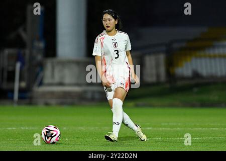 Bogota, Kolumbien. September 2024. Raika Okamura Metropolitan Stadium von Techo of Japan, während des Spiels zwischen Österreich und Japan, für die 3. Runde der Gruppe E der FIFA U-20 Frauen-Weltmeisterschaft Kolumbien 2024, im Metropolitan Stadium von Techo, diesen Sonntag, 08. 30761 (Julian Medina/SPP) Credit: SPP Sport Press Photo. /Alamy Live News Stockfoto