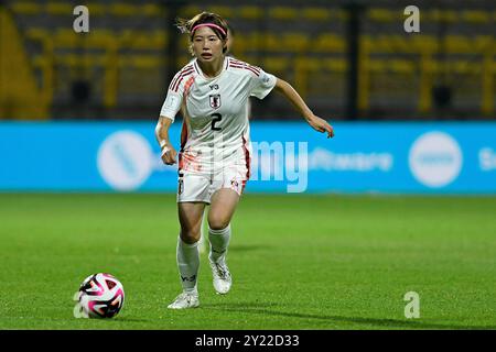 Bogota, Kolumbien. September 2024. Nana Kashimura aus Japan, während des Spiels zwischen Österreich und Japan, für die 3. Runde der Gruppe E der FIFA U-20-Frauen-Weltmeisterschaft Kolumbien 2024, im Estadio Metropolitano de Techo, diesen Sonntag 08. 30761 (Julian Medina/SPP) Credit: SPP Sport Press Photo. /Alamy Live News Stockfoto