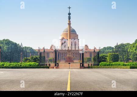 Rashtrapati Bhavan, Präsidentenresidenz. Neu-Delhi, Indien Stockfoto