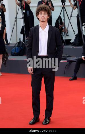 Filippo Scotti bei der Preisverleihung der Biennale di Venezia 2024 / 81. Internationale Filmfestspiele von Venedig im Palazzo del Cinema. Venedig, 07.09.2024 Stockfoto