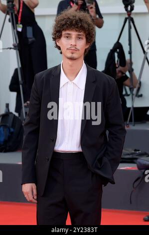 Filippo Scotti bei der Preisverleihung der Biennale di Venezia 2024 / 81. Internationale Filmfestspiele von Venedig im Palazzo del Cinema. Venedig, 07.09.2024 Stockfoto