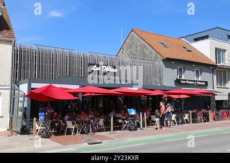 Les Delices, Avenue de la Plage, Fort Mahon Plage, Côte Picarde, Somme, Hauts de France, La Manche, Frankreich, Europa Stockfoto