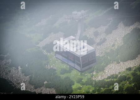 Seilbahn von Kuznice nach Kasprowy Wierch, Tatra-Nationalpark, Malopolska, Karpaten, Polen, Europa Stockfoto