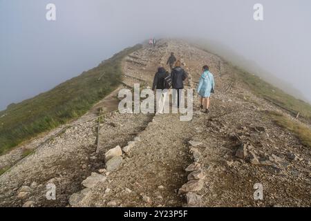 Slowakisch-polnische Grenze, Kasprowy Wierch, Tatra-Nationalpark, Malopolska, Karpaten, Polen, europa Stockfoto