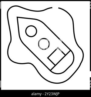 Abbildung des Symbols für Tankwagen-Ölpest Stock Vektor