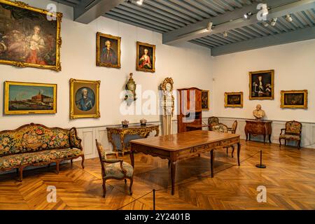 Museum Kloster Brou Ausstellung im Museum des Königlichen Kloster Brou in Bourg-en-Bresse, Frankreich, Europa Ausstellung im Museum des Königlichen Mo Stockfoto