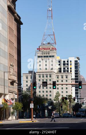 Westward Ho in der Innenstadt von Phoenix, Arizona Stockfoto