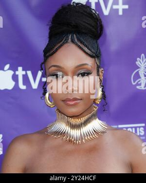 Yaya Dacosta kommt bei den 39. Jährlichen Imagen Awards, die am Sonntag, den 8. September 2024, auf der Plaza de Cultura in Los Angeles, KALIFORNIEN, stattfinden. (Foto: Sthanlee B. Mirador/SIPA USA) Stockfoto