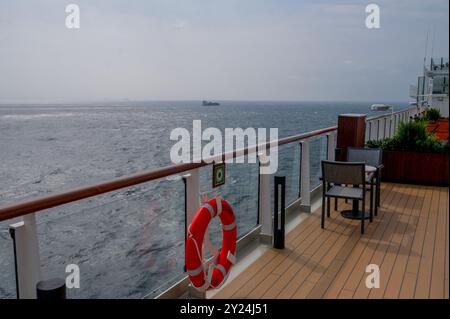 Cunards neuestes Kreuzfahrtschiff, die Queen Anne, startete 2024 Stockfoto