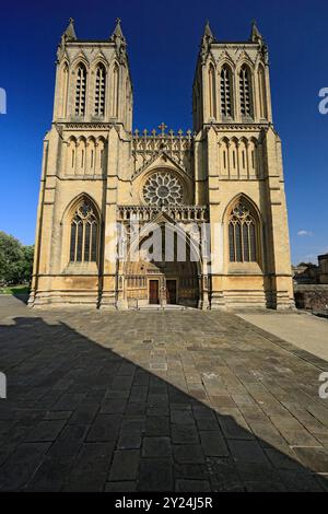 Westfront, Bristol Cathedral, Bristol. Stockfoto