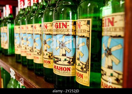 Xoriguer Gin Destillerie, Puerto de Mahon, Menorca, Balearen, Spanien. Stockfoto