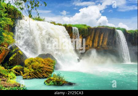 Der Wasserfall Dray nur, Provinz Dak Lak in Vietnam Stockfoto