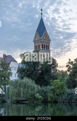 Landshut in Bayern an einem warmen Herbsttag Stockfoto