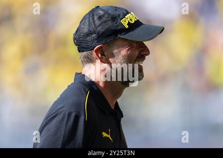 Deutschland. September 2024. Fussball Abschiedsspiel Jakub Blaszczykowski und Lukas Piszczek am 07.09.2024 im Signal Iduna Park in Dortmund Jürgen Klopp Foto: Revierfoto Credit: ddp Media GmbH/Alamy Live News Stockfoto