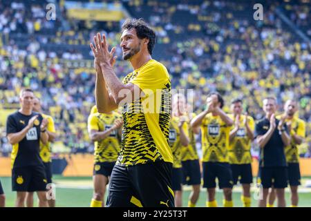 Deutschland. September 2024. Fussball Abschiedsspiel Jakub Blaszczykowski und Lukas Piszczek am 07.09.2024 im Signal Iduna Park in Dortmund Mats Hummels Foto: Revierfoto Credit: ddp Media GmbH/Alamy Live News Stockfoto