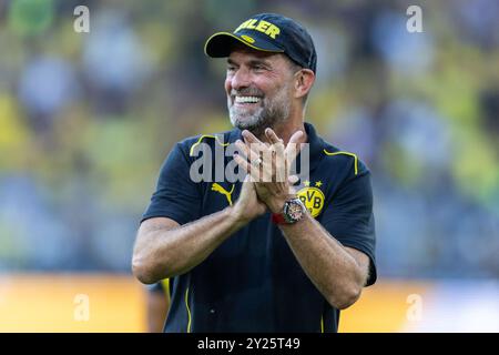 Deutschland. September 2024. Fussball Abschiedsspiel Jakub Blaszczykowski und Lukas Piszczek am 07.09.2024 im Signal Iduna Park in Dortmund Jürgen Klopp Foto: Revierfoto Credit: ddp Media GmbH/Alamy Live News Stockfoto